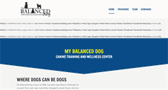 Desktop Screenshot of mybalanceddog.com